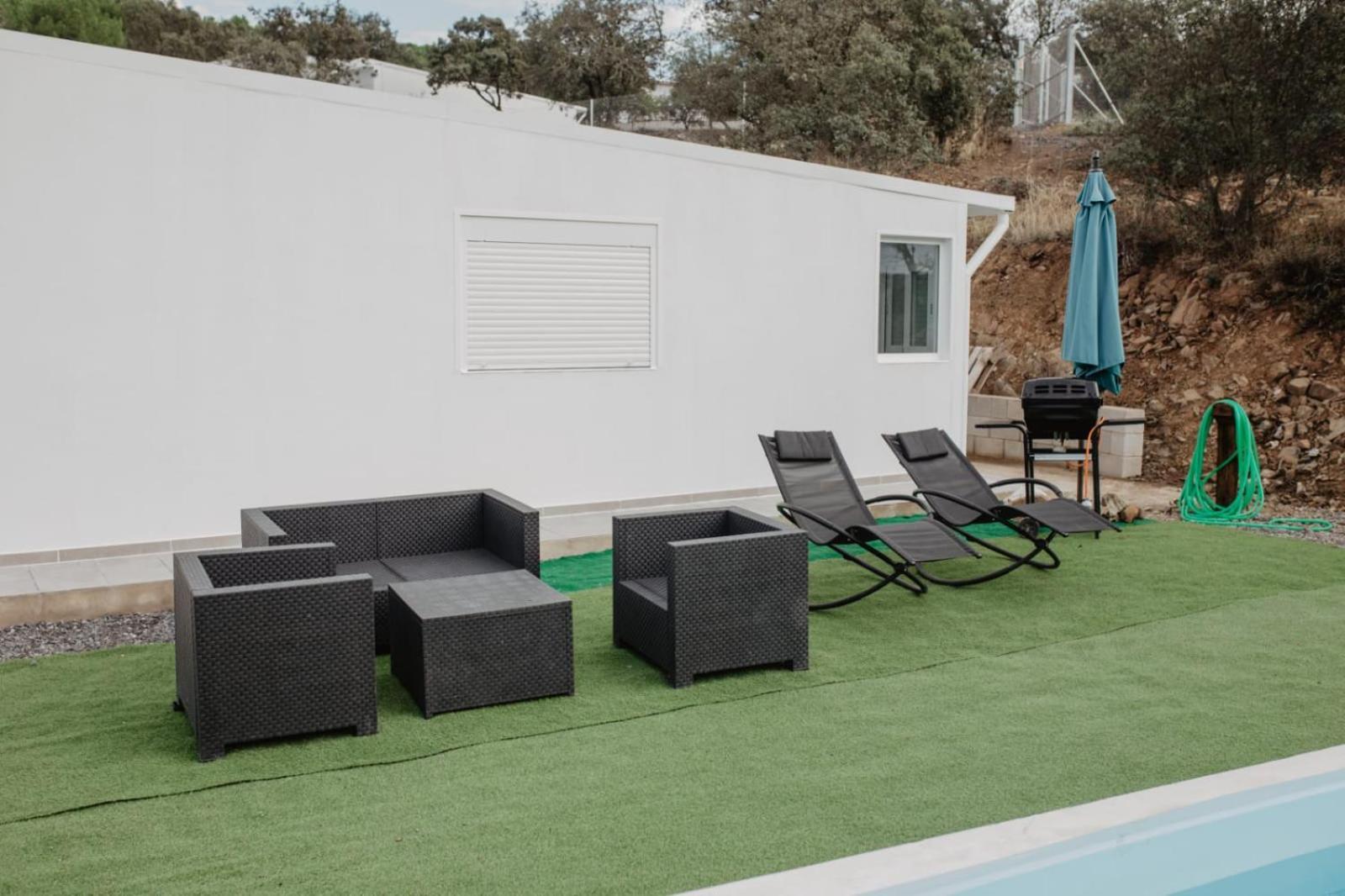 Casa En El Lago.Unmillondeestrellas Villaharta Exteriör bild